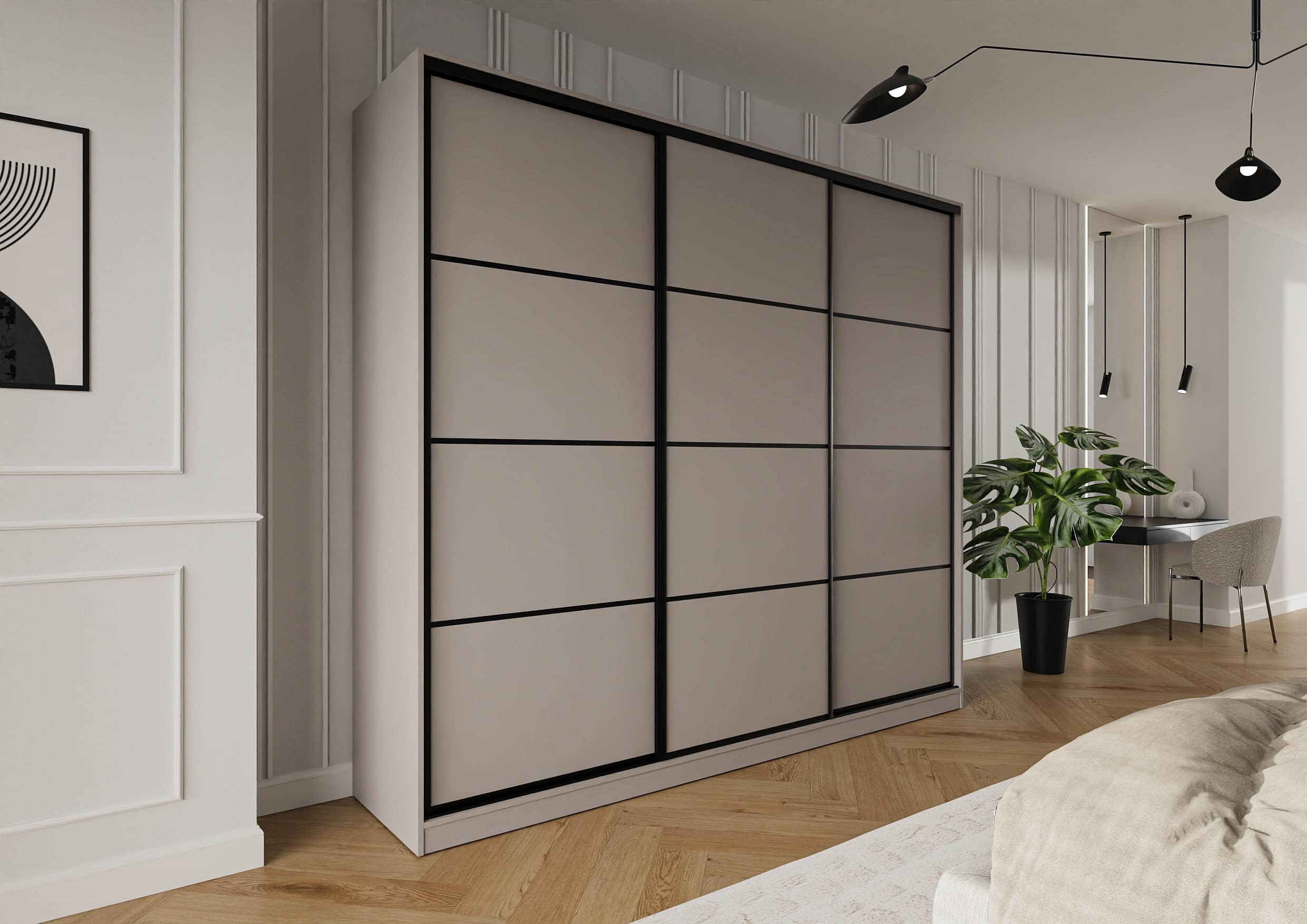 Szafa przesuwna Trend 3 250 Kaszmir